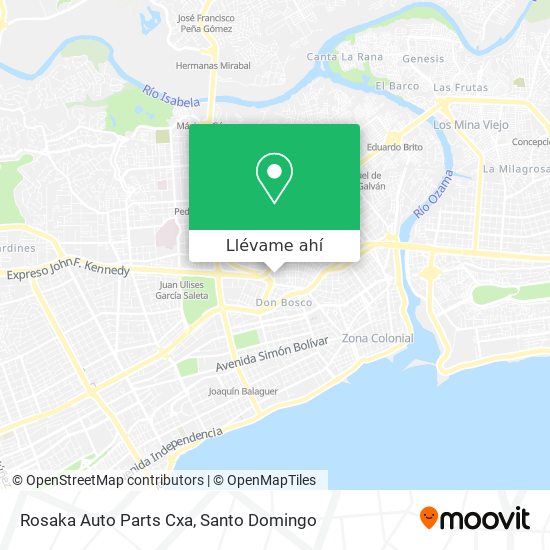 Mapa de Rosaka Auto Parts Cxa