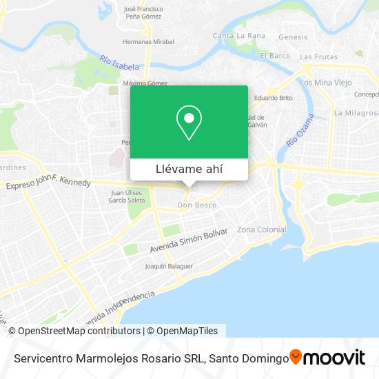 Mapa de Servicentro Marmolejos Rosario SRL