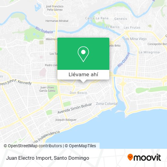 Mapa de Juan Electro Import