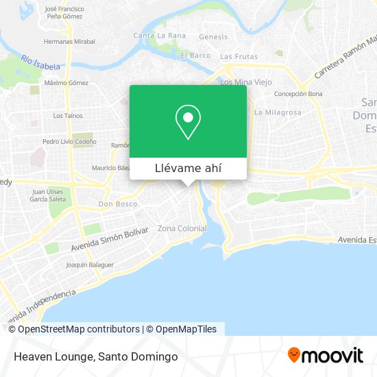 Mapa de Heaven Lounge