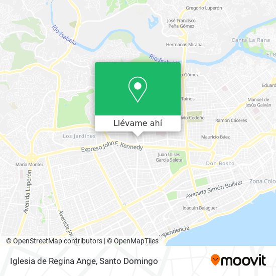 Mapa de Iglesia de Regina Ange