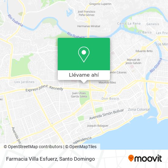 Mapa de Farmacia Villa Esfuerz