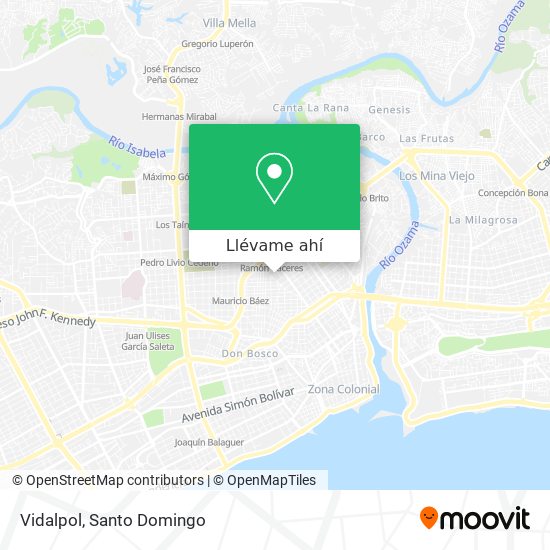 Mapa de Vidalpol