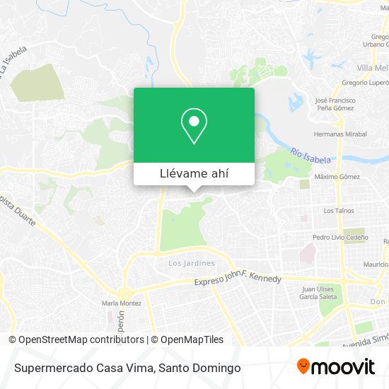 Mapa de Supermercado Casa Vima
