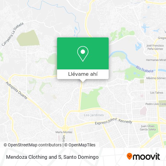 Mapa de Mendoza Clothing and S