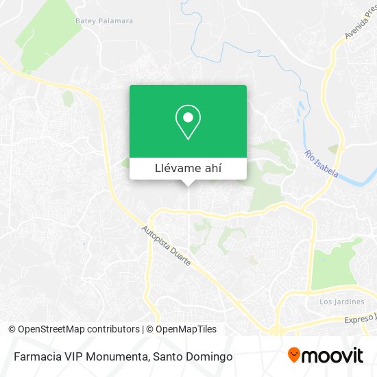 Mapa de Farmacia VIP Monumenta