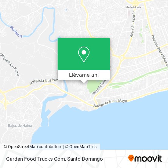 Mapa de Garden Food Trucks Com