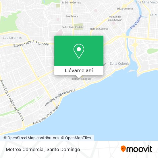 Mapa de Metrox Comercial