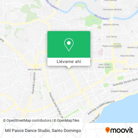 Mapa de Mil Pasos Dance Studio