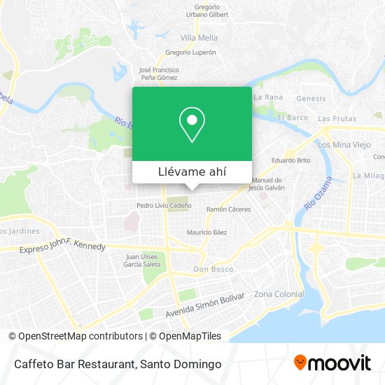 Mapa de Caffeto Bar Restaurant