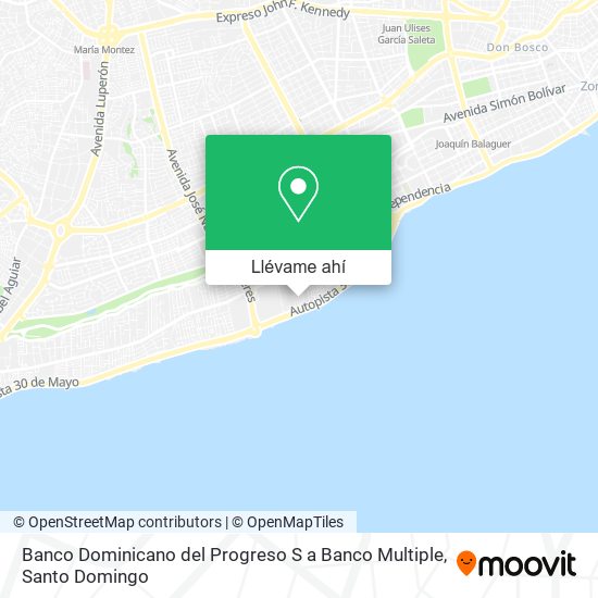 Mapa de Banco Dominicano del Progreso S a Banco Multiple