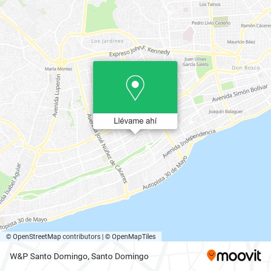 Mapa de W&P Santo Domingo