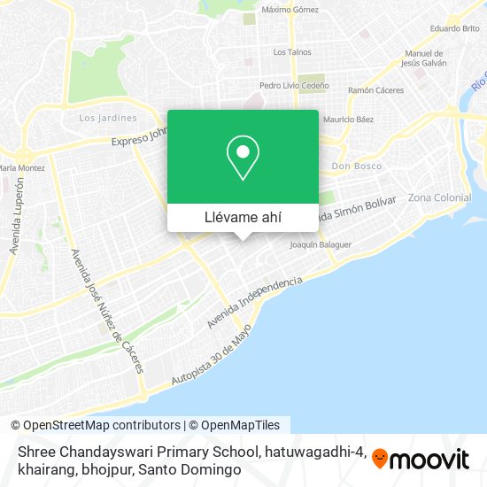 Mapa de Shree Chandayswari Primary School, hatuwagadhi-4, khairang, bhojpur