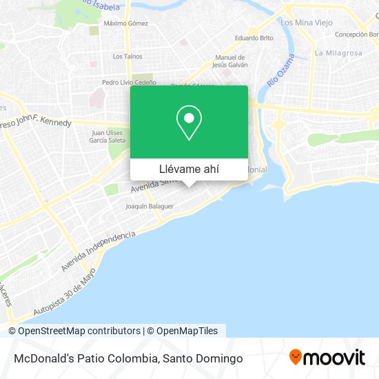 Mapa de McDonald's Patio Colombia