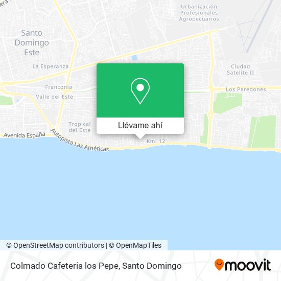 Mapa de Colmado Cafeteria los Pepe