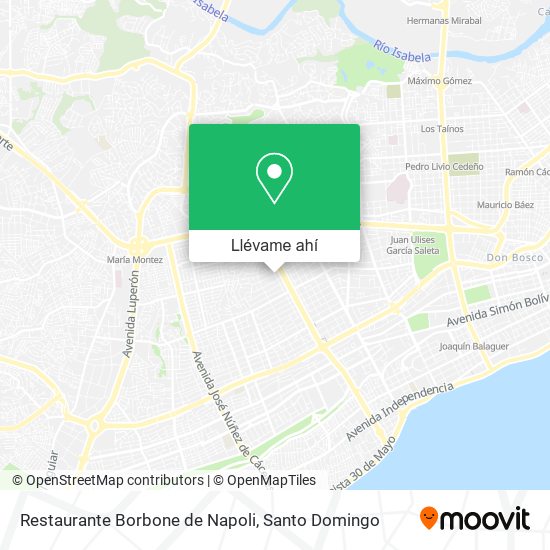Mapa de Restaurante Borbone de Napoli
