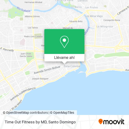 Mapa de Time Out Fitness by MD
