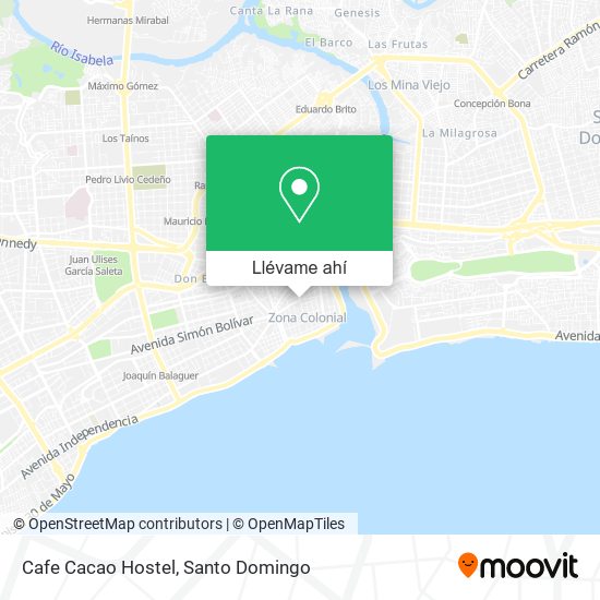 Mapa de Cafe Cacao Hostel