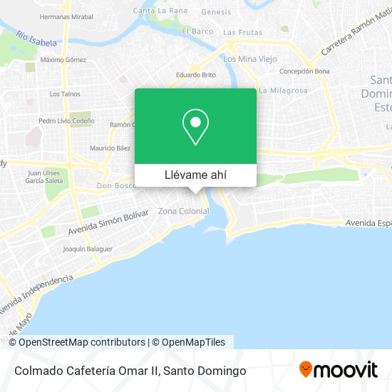 Mapa de Colmado Cafetería Omar II