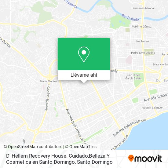 Mapa de D' Hellem Recovery House. Cuidado,Belleza Y Cosmetica en Santo Domingo
