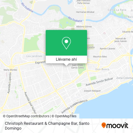 Mapa de Christoph Restaurant & Champagne Bar