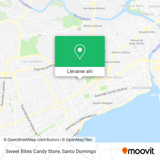 Mapa de Sweet Bites Candy Store