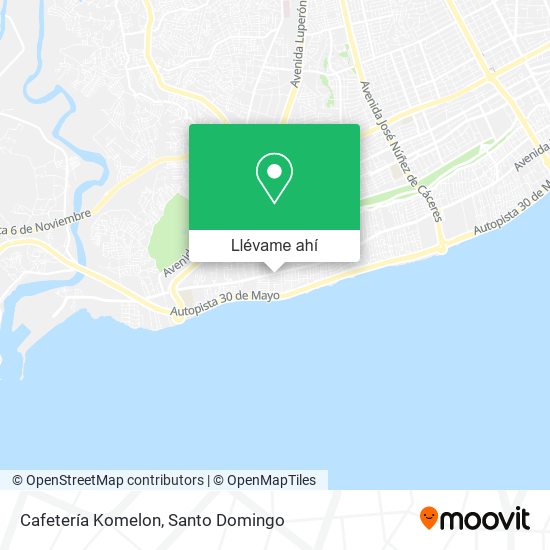 Mapa de Cafetería Komelon
