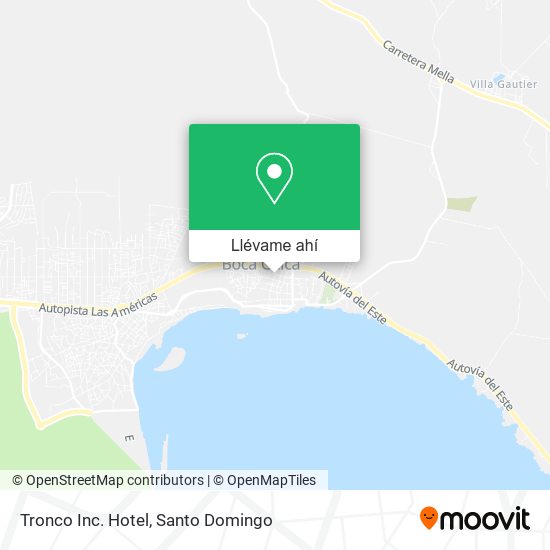 Mapa de Tronco Inc. Hotel