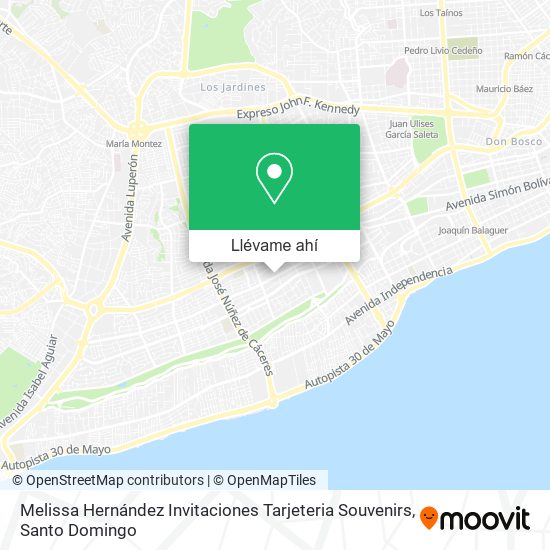 Mapa de Melissa Hernández Invitaciones Tarjeteria Souvenirs