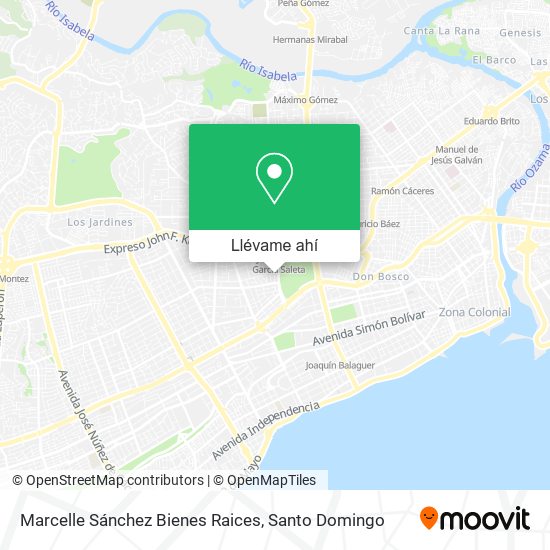 Mapa de Marcelle Sánchez Bienes Raices