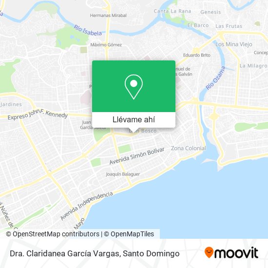 Mapa de Dra. Claridanea García Vargas