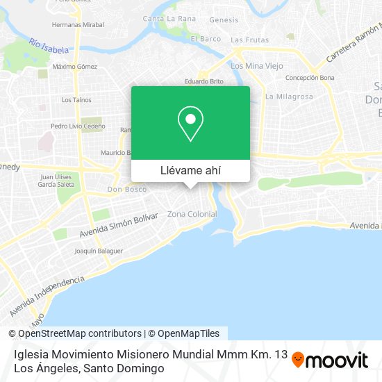 Mapa de Iglesia Movimiento Misionero Mundial Mmm Km. 13 Los Ángeles
