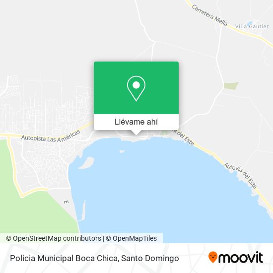Mapa de Policia Municipal Boca Chica