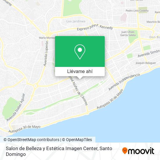 Mapa de Salon de Belleza y Estética Imagen Center