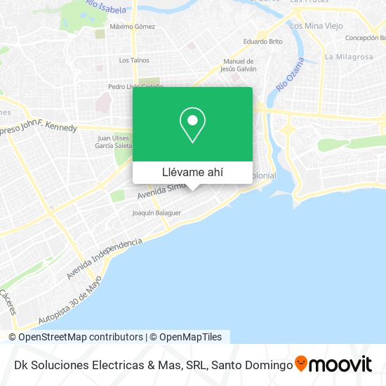 Mapa de Dk Soluciones Electricas & Mas, SRL