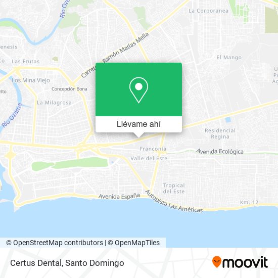 Mapa de Certus Dental