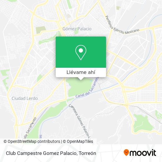 Cómo llegar a Club Campestre Gomez Palacio en Torreón en Autobús?