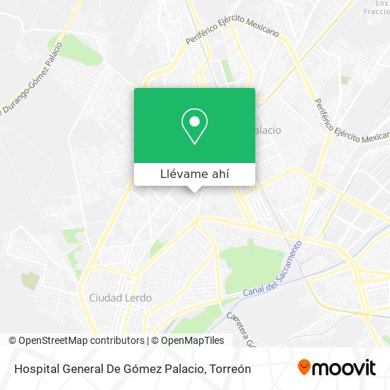 Mapa de Hospital General De Gómez Palacio
