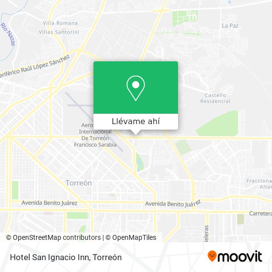 Mapa de Hotel San Ignacio Inn