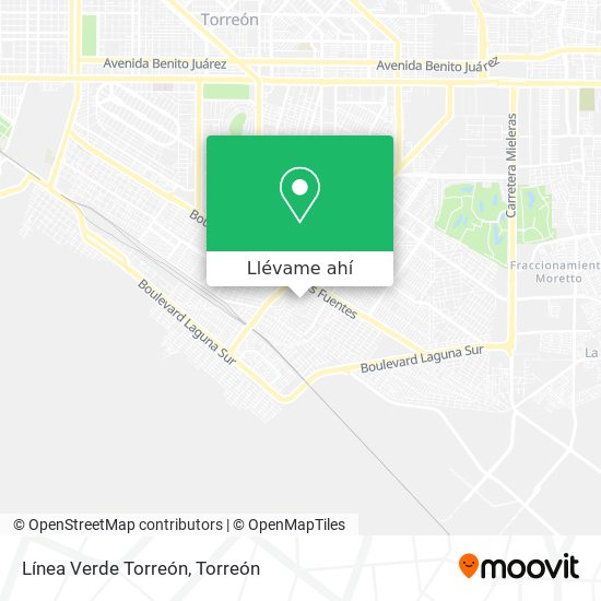 Mapa de Línea Verde Torreón
