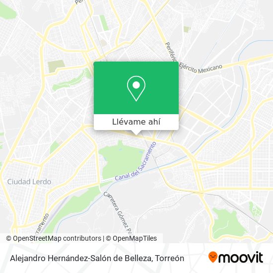Mapa de Alejandro Hernández-Salón de Belleza