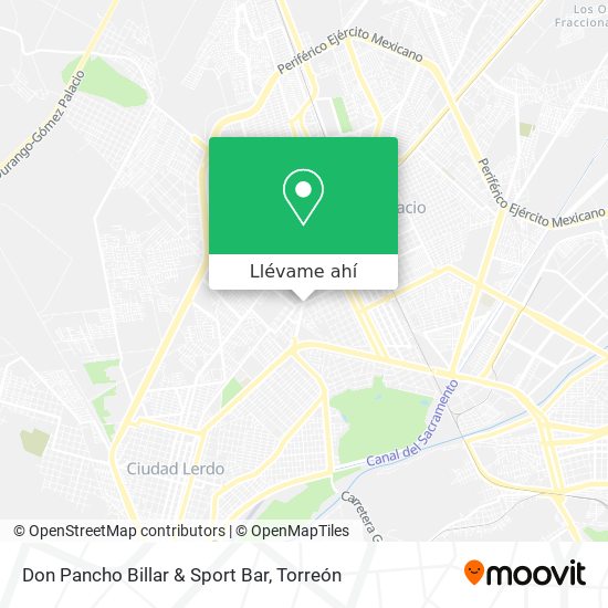 Mapa de Don Pancho Billar & Sport Bar