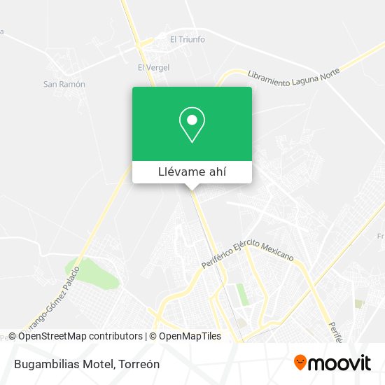 Cómo llegar a Bugambilias Motel en Gómez Palacio en Autobús?