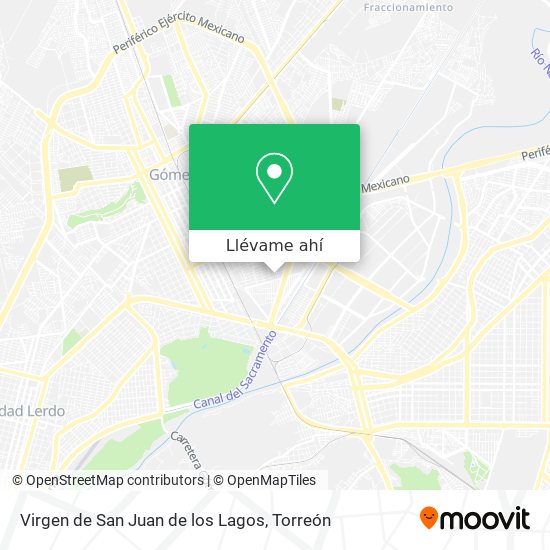 Mapa de Virgen de San Juan de los Lagos