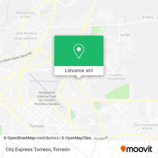 Mapa de City Express Torreon