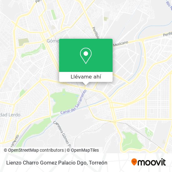 Mapa de Lienzo Charro Gomez Palacio Dgo