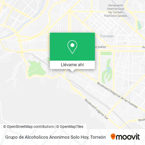 Mapa de Grupo de Alcoholicos Anonimos Solo Hoy