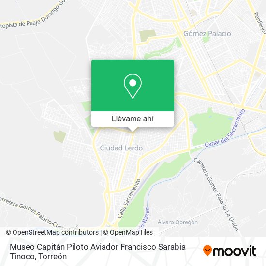 Mapa de Museo Capitán Piloto Aviador Francisco Sarabia Tinoco