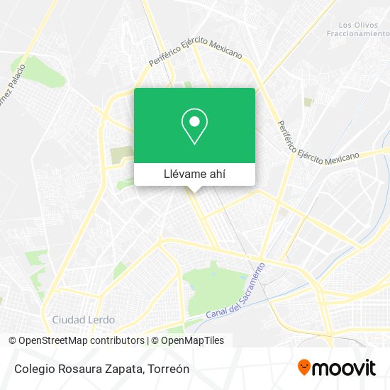 Mapa de Colegio Rosaura Zapata