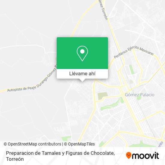 Mapa de Preparacion de Tamales y Figuras de Chocolate